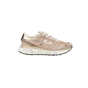 NEW PREMIATA women's lauryn var 7486 sneakers in tan/silver